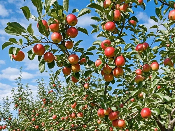 九月蘋果園管理好果亮味美產(chǎn)量高